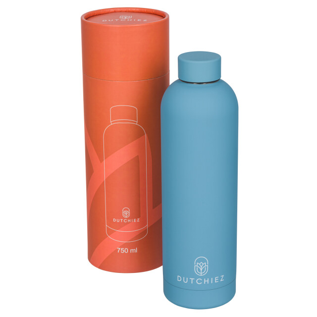 Dutchiez Drinkfles – thermosfles – rvs – – Drinkfles – Thermosfles – RVS – 750 ml – Heavenly Blue large