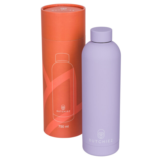 Dutchiez Drinkfles thermosfles rvs - Drinkfles - Thermosfles - RVS - 750 ml - Pastel Lilac large