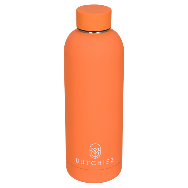 Dutchiez Drinkfles thermosfles rvs – - Drinkfles - Thermosfles - RVS – 500 ml - Orange large