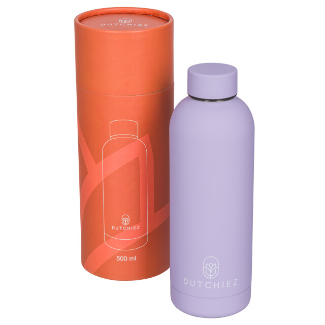 Dutchiez Drinkfles – thermosfles – rvs – – Drinkfles – Thermosfles – RVS – 500 ml – Pastel Lilac large
