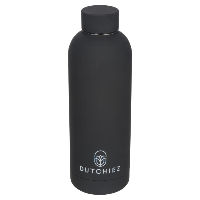 Dutchiez Drinkfles – thermosfles – rvs – – Drinkfles – Thermosfles – RVS – 500 ml – Midnight Black large