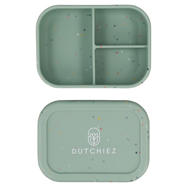 Dutchiez Siliconen lunchbox - dots Siliconen Lunchbox - Mint Green - Dots large