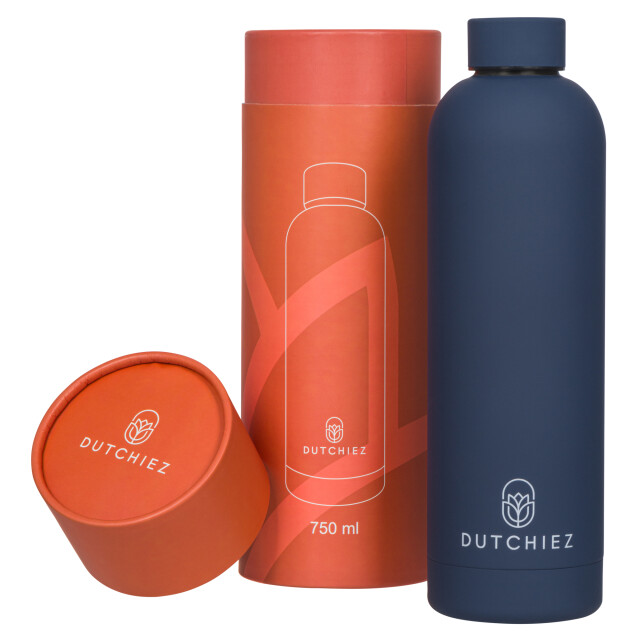 Dutchiez Drinkfles – thermosfles – rvs – – Drinkfles – Thermosfles – RVS – 750 ml – Navy Blue large