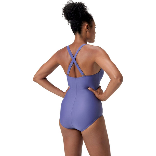 Speedo eco v neck 1p blu wedstrijd badpak dames combi 068187_241-44 large