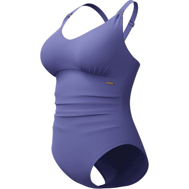 Speedo eco v neck 1p blu wedstrijd badpak dames combi 068187_241-44 large