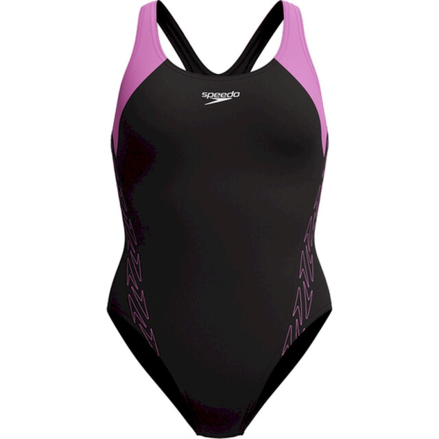 Speedo eco h-boom splice racerb wedstrijd badpak dames combi 068188_999-42 large