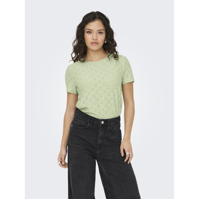 Jacqueline de Yong cathinka s/s tag top jrs noos 15158450 smoke green 06011.369.0106 large