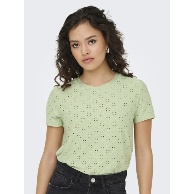 Jacqueline de Yong cathinka s/s tag top jrs noos 15158450 smoke green 06011.369.0106 large