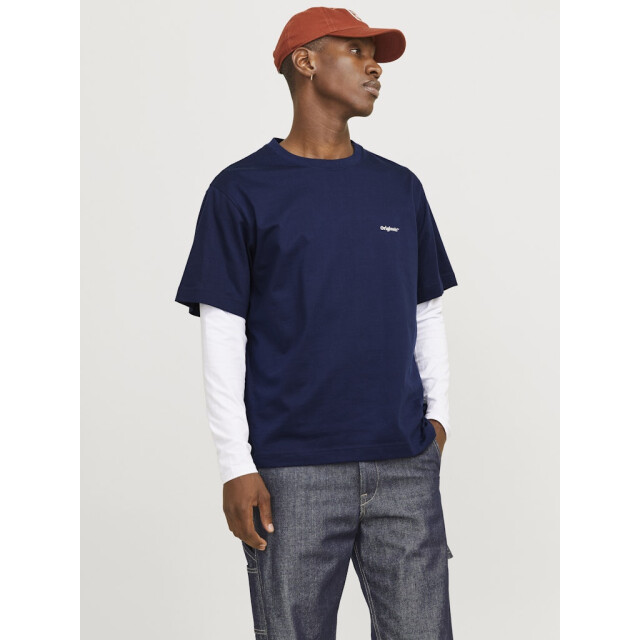 Jack & Jones jorparos easter sketch tee ss crew 12273171 ocean cavern 05011.240.0103 large