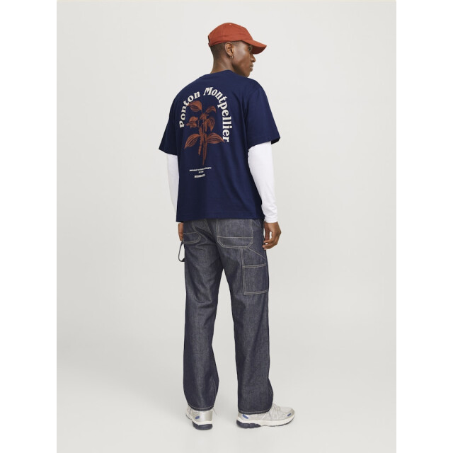 Jack & Jones jorparos easter sketch tee ss crew 12273171 ocean cavern 05011.240.0103 large