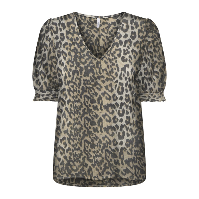 Only onlnova life vis s/s blair top aop 15256766 timber wolf 06613.849.0004 large
