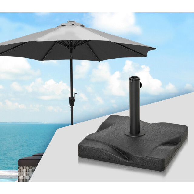 4goodz Outsunny parasolvoet 20 kg cement voor parasols Ø30/Ø35/Ø38 mm 3171653 large