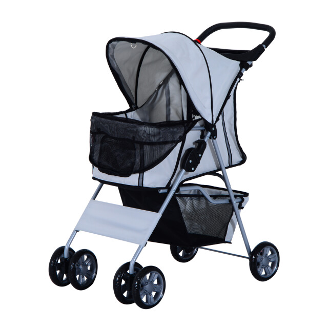 4goodz Hondenbuggy met zonnedak en opbergnet - 3171650 large