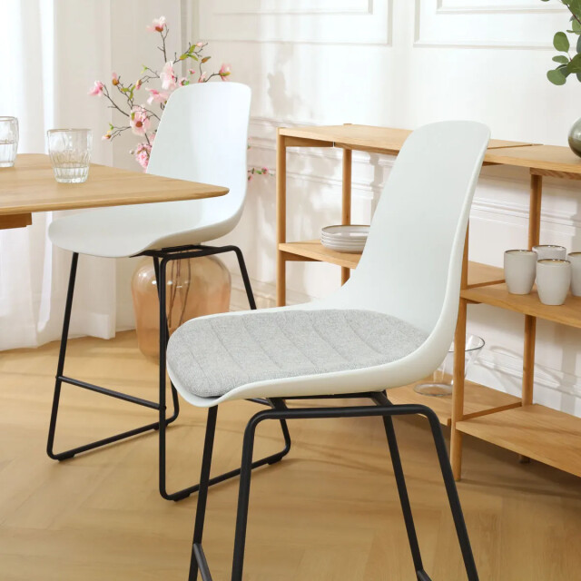 Nolon Nino-liv barkruk met lichtgrijs zitkussen zwart onderstel 65 cm 2027437 large