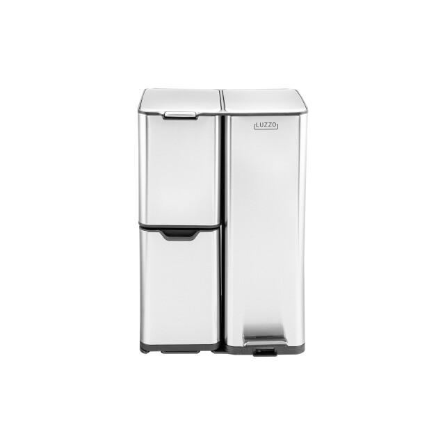 Luzzo ® ohio prullenbak afvalscheiding 60 liter pedaalemmer met soft close 3047791 large
