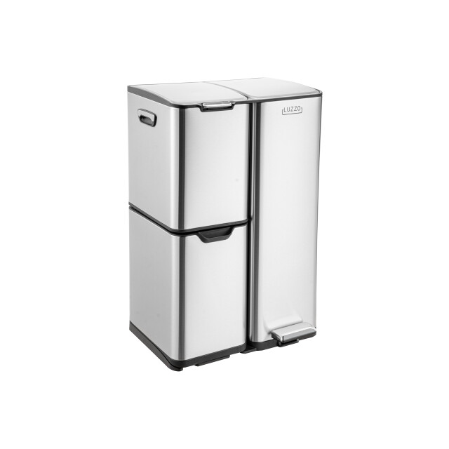 Luzzo ® ohio prullenbak afvalscheiding 60 liter pedaalemmer met soft close 3047791 large