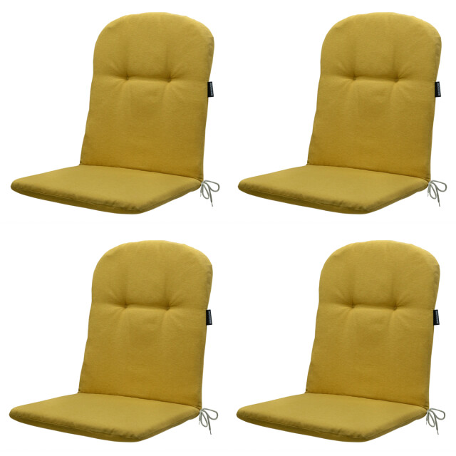 Madison kuipstoelkussen hoge rug panama yellow 45x96cm 4 stuks 2911253 large