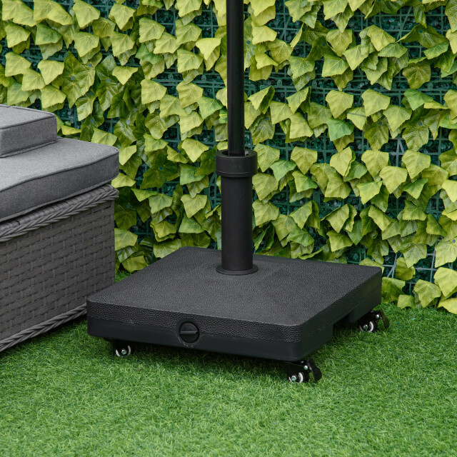 4goodz ® outsunny 20 kg vulbare parasolvoet met wielen 38/48mm 3171646 large