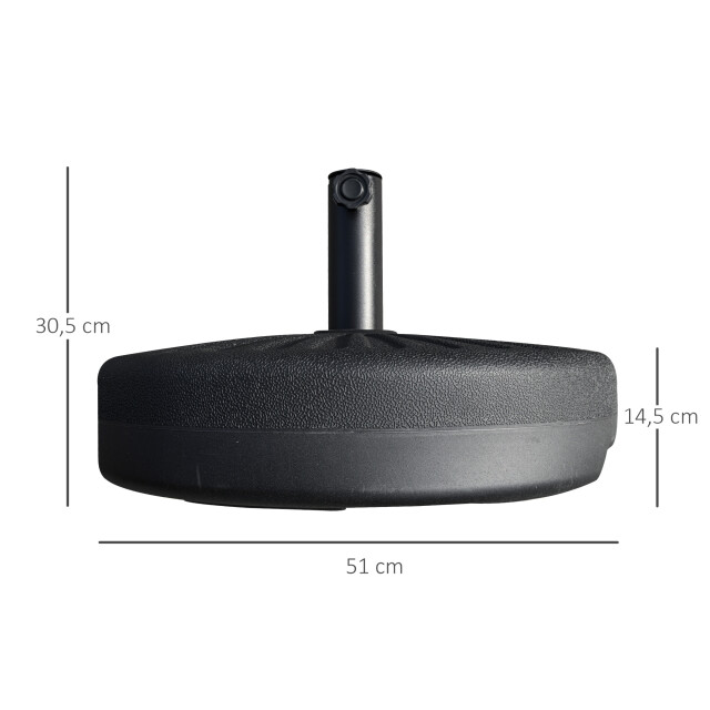 4goodz Outsunny universele vulbare parasolvoet 25 kg - 3171648 large