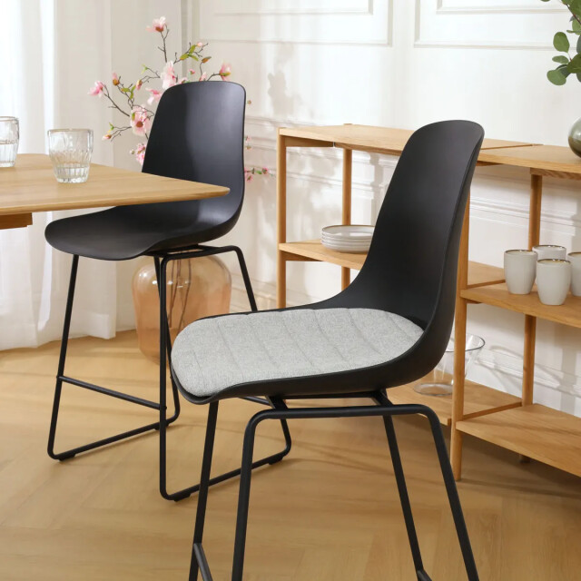 Nolon Nino-liv barkruk met lichtgrijs zitkussen onderstel 75 cm 2027460 large