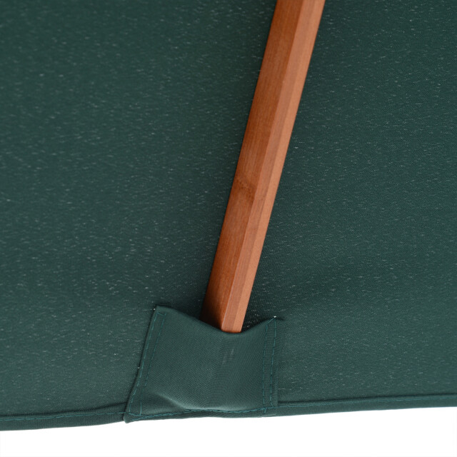 4goodz 3-delig kantelbare parasol hout rechthoekig 200x150x230 cm groen 3171657 large