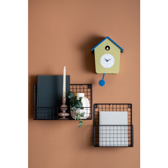 Karlsson wandklok cuckoo light tea green & classic blue 3062106 large