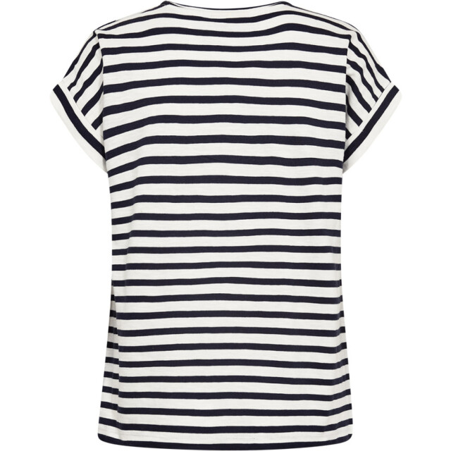 Free Quent Fqviva tee 7102 white-navy r 205748-7102 large