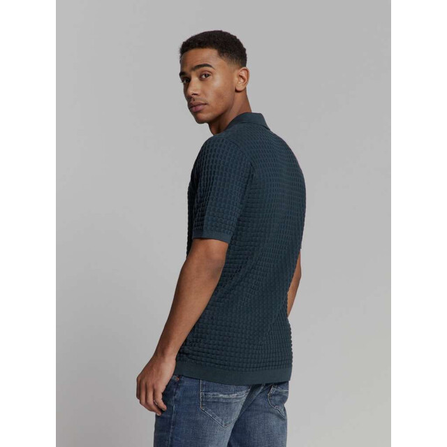 No Excess Pullover short sleeve polo v solid night 27230363-078 large