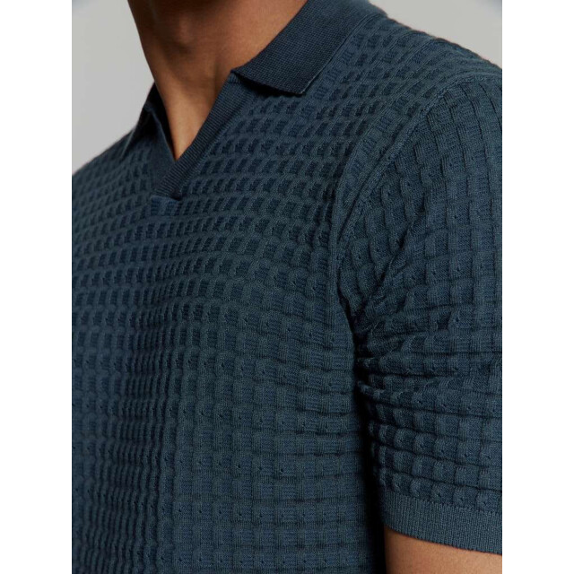 No Excess Pullover short sleeve polo v solid night 27230363-078 large