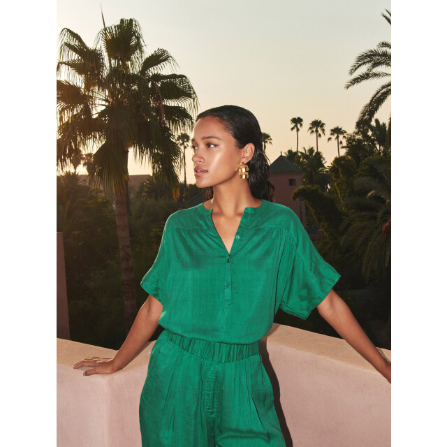 By-Bar Amsterdam Bo dobby blouse bright green 25112061-411 large