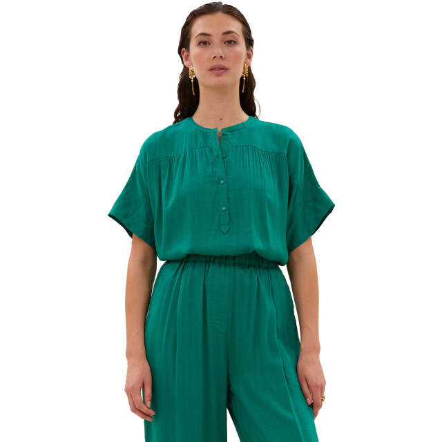 By-Bar Amsterdam Bo dobby blouse bright green 25112061-411 large