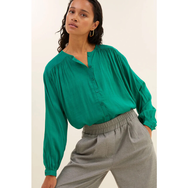 By-Bar Amsterdam Saar blouse bright green 24512006-411 large