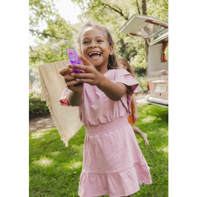 Looxs Revolution Zomerjurk slubjersey pink voor meisjes in de kleur 2513-7885-598 large