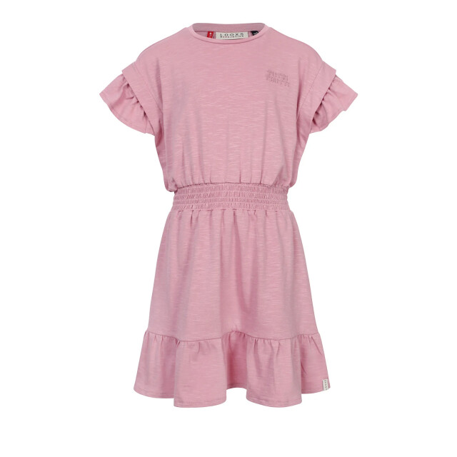 Looxs Revolution Zomerjurk slubjersey pink voor meisjes in de kleur 2513-7885-598 large