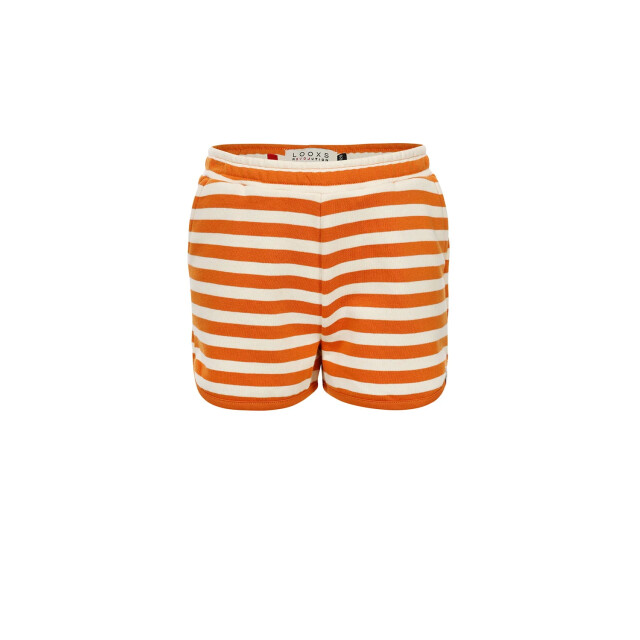 Looxs Revolution Zomer sweat short meisjes gestreept - 2513-7680-892-Burnt large