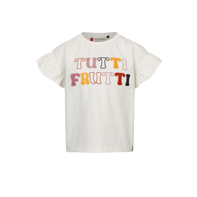 Looxs Revolution Zomer t-shirt meisjes s/s off 2513-7480-004-Soft white large