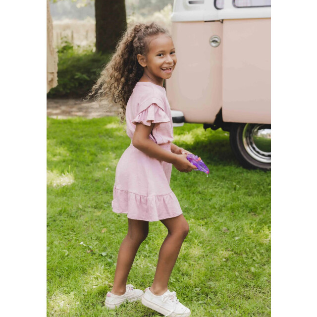 Looxs Revolution Zomerjurk slubjersey pink voor meisjes in de kleur 2513-7885-598 large