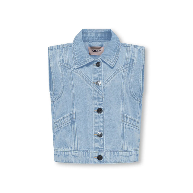 Only Zomer jeans gilet meisjes licht denim kogkennedy 15320256 - Light Blue Denim - Kogkennedy large
