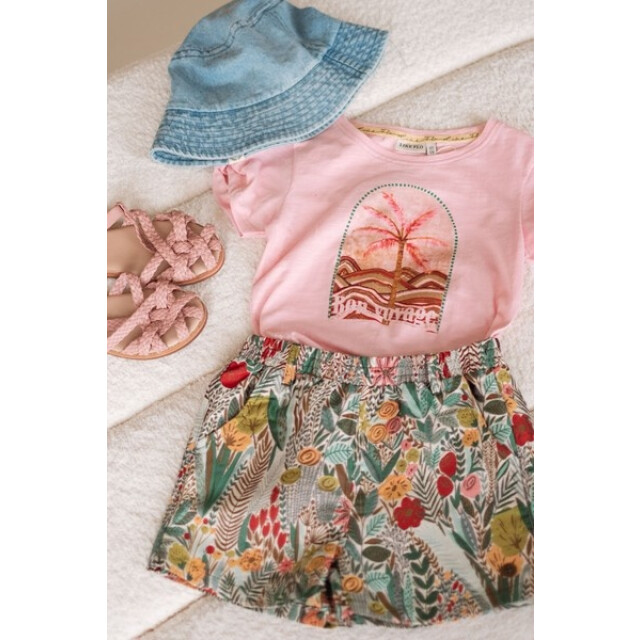 Like Flo Zomer short meisjes multi high waist florien F503-5617-999 large