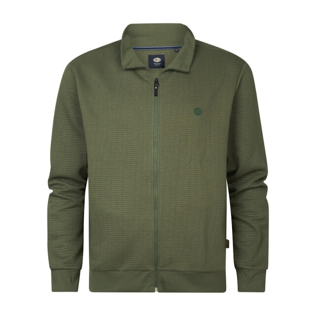 Petrol Industries men sweater collar zip m-1050-swc333 6134 dusty army 05791.340.0010 large