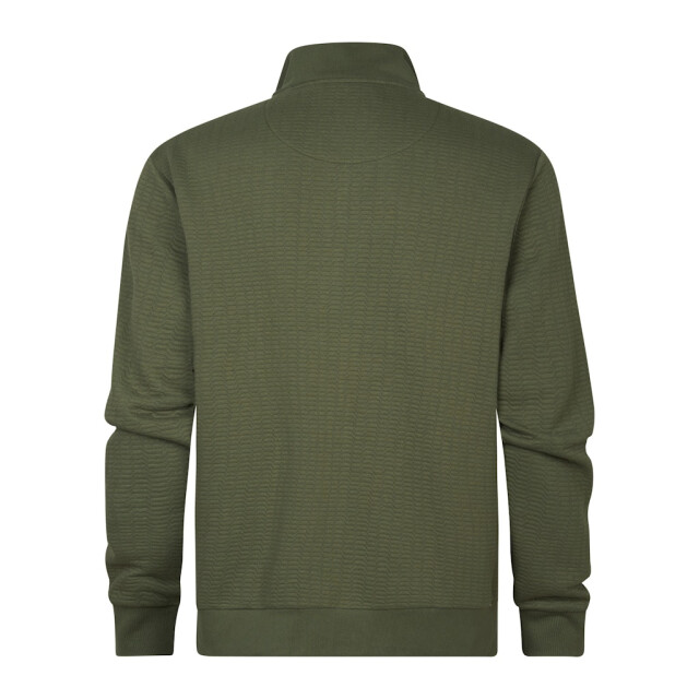 Petrol Industries men sweater collar zip m-1050-swc333 6134 dusty army 05791.340.0010 large