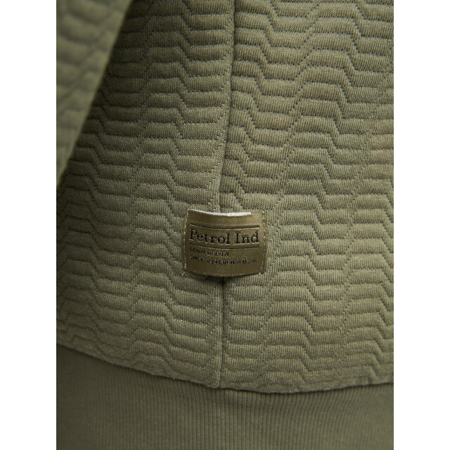 Petrol Industries men sweater collar zip m-1050-swc333 6134 dusty army 05791.340.0010 large