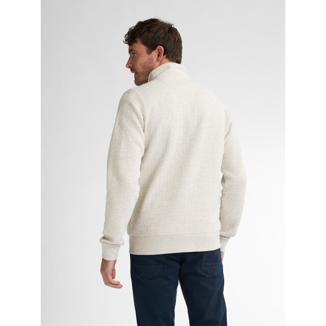 Petrol Industries men sweater collar zip m-1050-swc333 0009 antique white melee 05791.100.0004 large