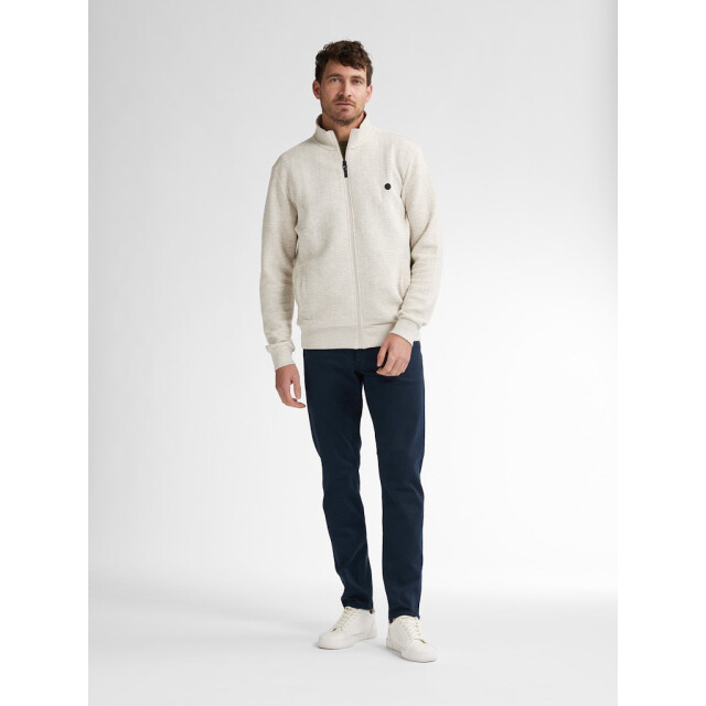 Petrol Industries men sweater collar zip m-1050-swc333 0009 antique white melee 05791.100.0004 large