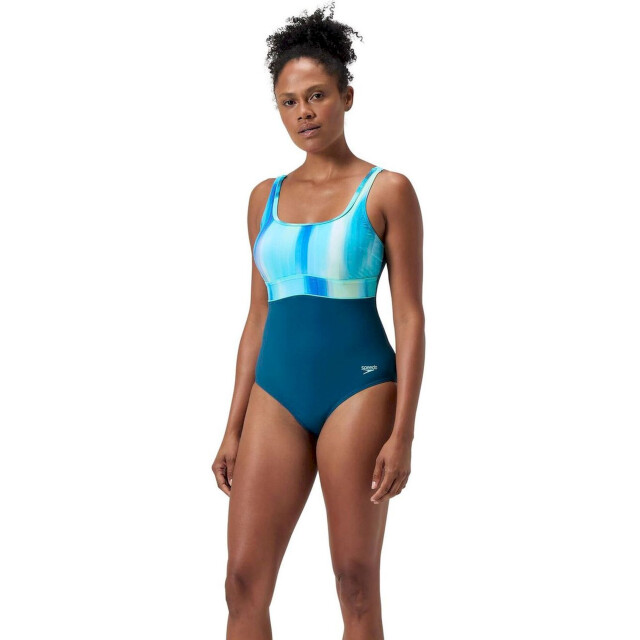 Speedo eco new contour eclipse pr 1p wedstrijd badpak dames combi 068202_349-44 large