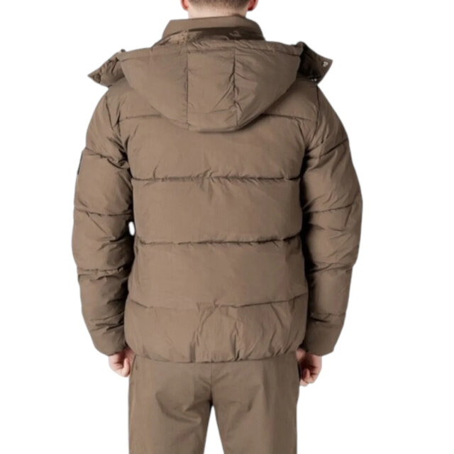 Calvin Klein Heren jas Calvin Klein Jeans Bruin Pufferjas Met Logo large