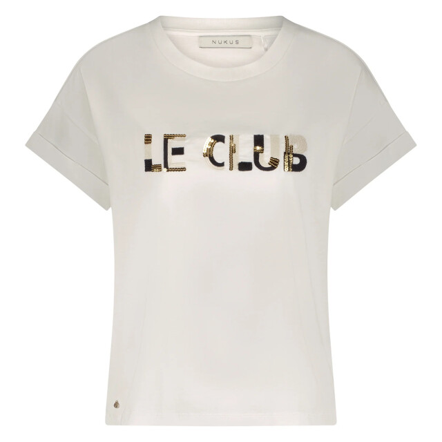 Nukus Nks04001 114 femke shirt le club offwhite/black NKS04001 114 large