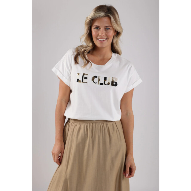 Nukus Nks04001 114 femke shirt le club offwhite/black NKS04001 114 large