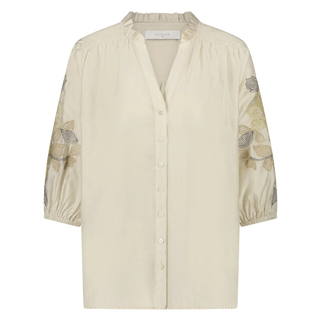 Nukus Nks02097 17 tina blouse embroidery off white NKS02097 17 large