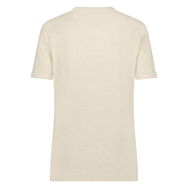 Nukus Nks01046 126 secc top vneck offwhite/gold NKS01046 126 large